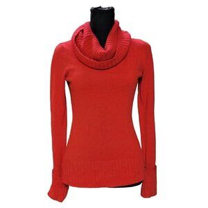 New York & Company Red Long Sleeve, Turtleneck Lightweight Sweater, Size XS